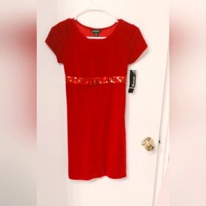 George red velvet holiday dress